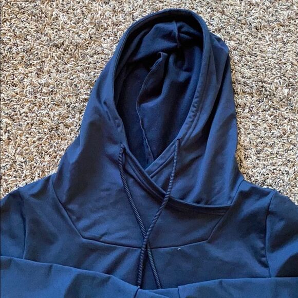 Senita Athletics Cali Hoodie Navy Pullover Size Medium - Picture 5 of 7